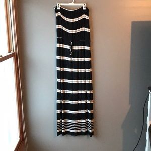 Strapless Navy & White stripped dress